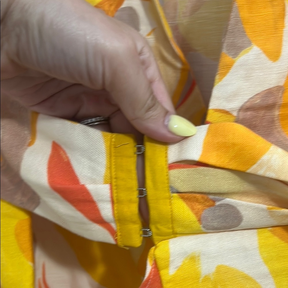Acler Corcica Linen  Yellow Size 8 Wrap Dress - Picture 14 of 16
